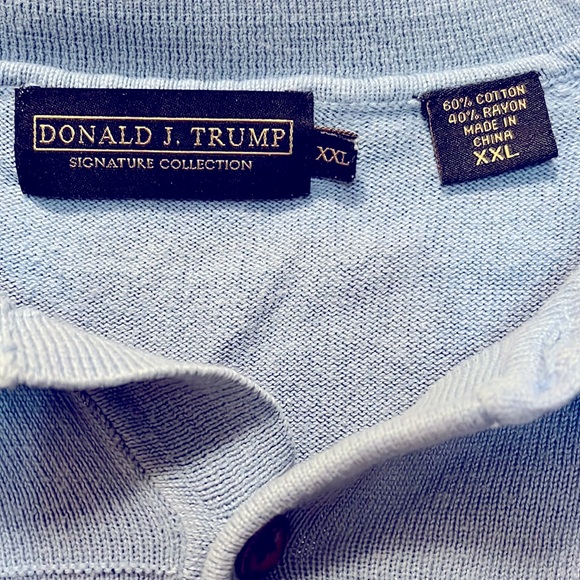 DONALD J. TRUMP Long Sleeve Polo Shirt~XXL - Picture 3 of 6